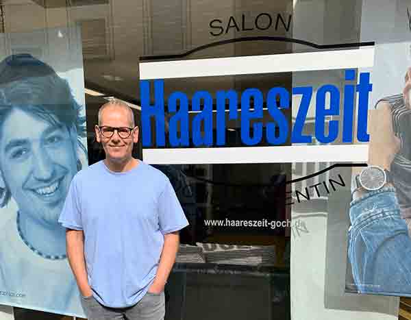 ETRON onRetail im Friseursalon Haareszeit in Goch mit Inhaber Jochen Valentin
